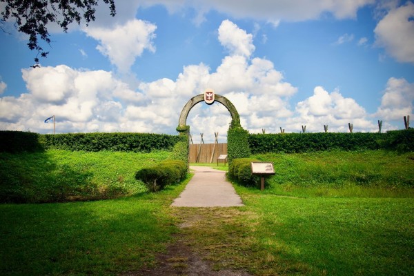 Arch of Fort Caroline in Timucuan Ecological Historical Preserve.